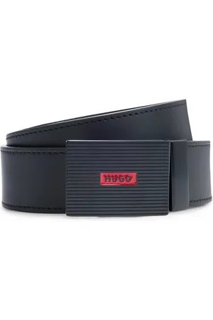 HUGO BOSS Cinturón reversible de piel italiana con una hebilla con placa