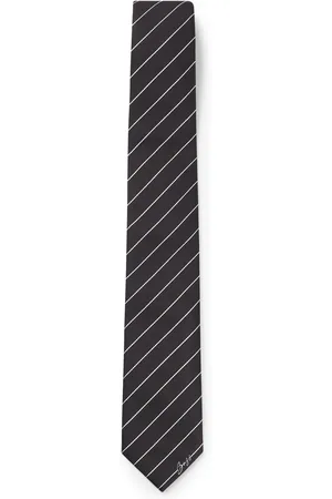HUGO BOSS Corbata en jacquard de seda con rayas en diagonal