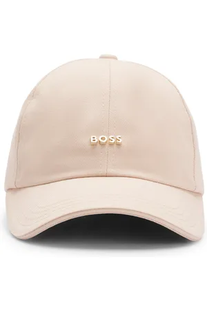 HUGO BOSS Gorra de sarga de algodón con detalle de logotipo metálico
