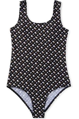 HUGO BOSS Bañador infantil de espalda baja con motivo de monogramas por toda la prenda