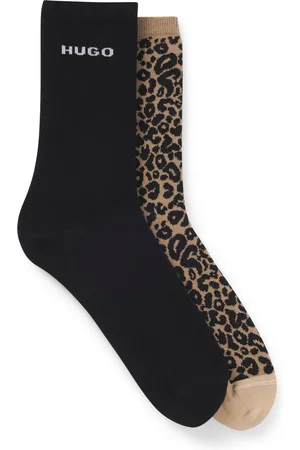 HUGO BOSS Paquete de dos pares de calcetines de algodón