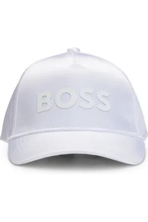 HUGO BOSS Gorra de satén con logo estampado de goma para niños