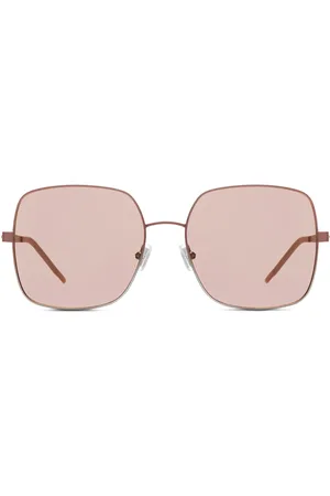 HUGO BOSS Gafas de sol de acero en color con lentes verdes