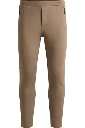 HUGO BOSS Pantalones de chándal elásticos con orificios cortados a láser