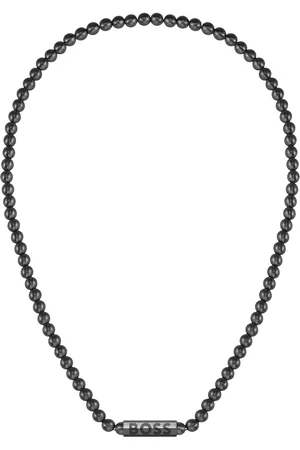 HUGO BOSS Collar de cuentas con cierre octogonal de la marca