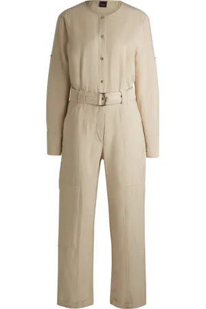 HUGO BOSS Mono con cinturón y tapeta de botones automáticos