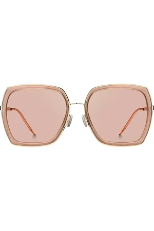 HUGO BOSS Gafas de sol angulares en mezcla de materiales con herrajes de la marca