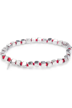 HUGO BOSS Brazalete elástico con cubos de acero