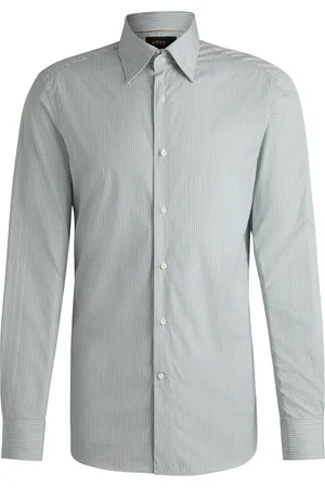 HUGO BOSS Camisa slim fit en algodón a rayas