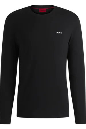HUGO BOSS Camiseta de punto de algodón con logo estampado