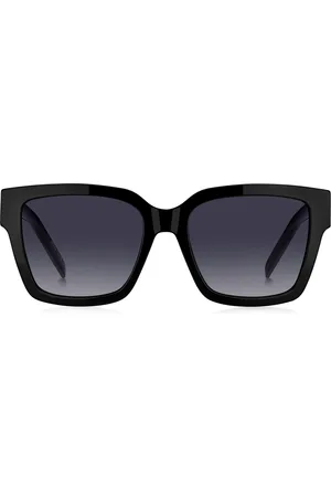 HUGO BOSS Gafas de sol de acetato con monogramas Double B dorados