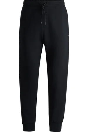 HUGO BOSS Pantalones de chándal en algodón elástico con logo estampado