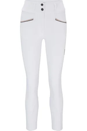 HUGO BOSS Pantalones de talle alto para equitación con agarre en las rodillas