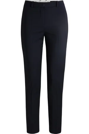 HUGO BOSS Pantalones regular fit con pernera cónica en lana virgen italiana