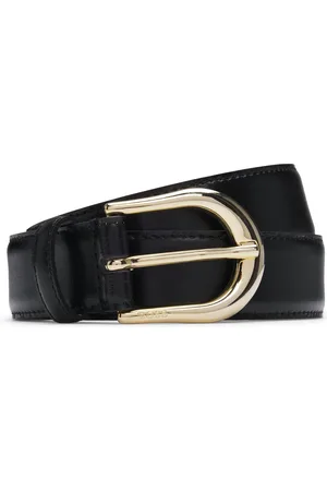 HUGO BOSS Cinturón de piel italiana con hebilla con logo