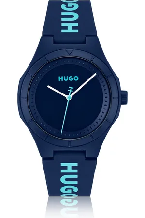 HUGO BOSS Reloj mate con correa de silicona de la marca