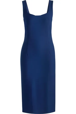 HUGO BOSS Vestido midi entallado en tejido elástico