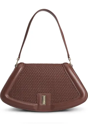 HUGO BOSS Bolso bandolera Ariell de piel tejida mate