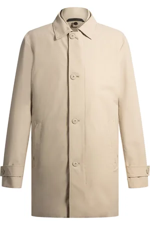 HUGO BOSS Abrigo de membrana elástica ideal para viajar con chaleco interior desmontable