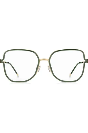 HUGO BOSS Montura para gafas graduadas con patillas de horquilla y cadena de la marca