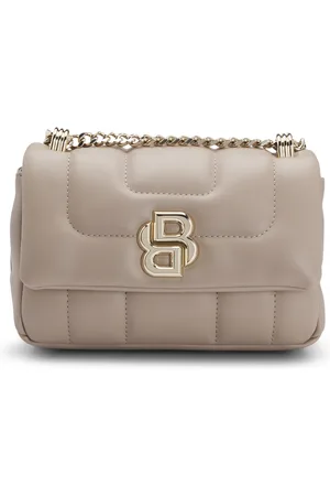 HUGO BOSS Bolso bandolera guateado con monograma Double B
