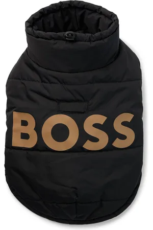 HUGO BOSS Chaqueta con relleno para perros con logo en contraste