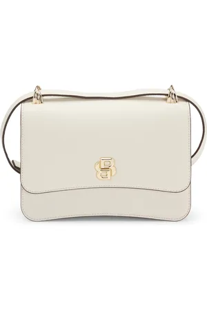HUGO BOSS Bolso cruzado granulado con monograma Double B