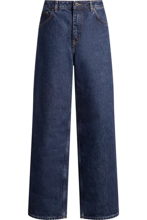 HUGO BOSS Jeans relaxed fit en denim azul con acabado lavado