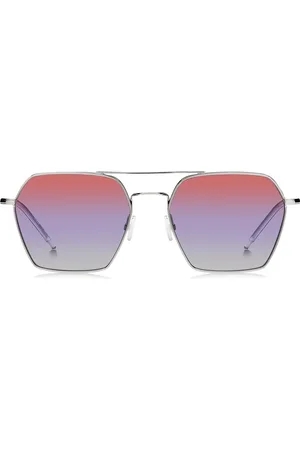 HUGO BOSS Gafas de sol con doble puente y lentes multicolor