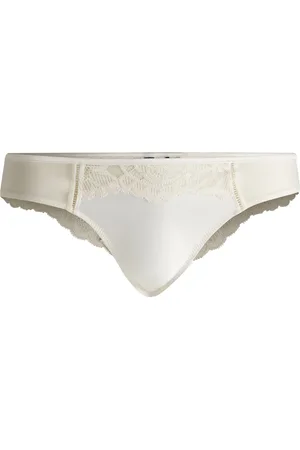 HUGO BOSS Tanga con detalle de encaje y logo