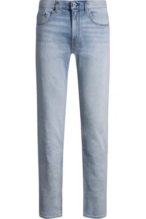 HUGO BOSS Jeans slim fit de denim azul lavado a la piedra