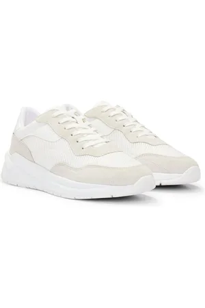 HUGO BOSS Deportivas de diferentes materiales con ante y piel sintética