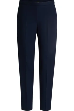 HUGO BOSS Pantalones regular fit con raya delantera