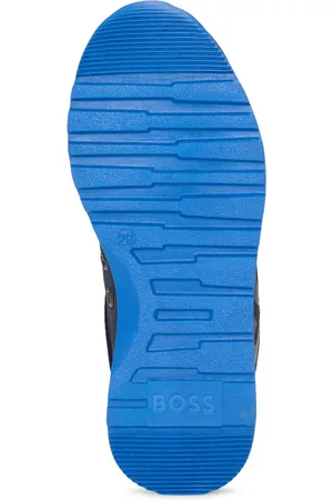 HUGO BOSS Deportivas para niños en mezcla de materiales con apliques de piel