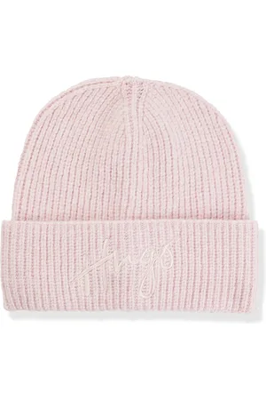 HUGO BOSS Gorro de punto en canalé con logo caligrafiado bordado