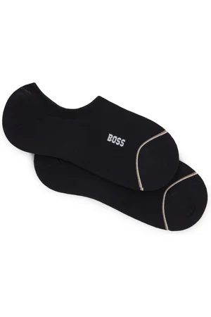 HUGO BOSS Paquete de 2 calcetines a la altura del tobillo con detalles de la marca