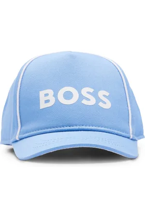 HUGO BOSS Gorra para niños en sarga de algodón con logo en contraste y ribetes
