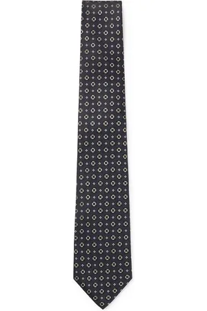 HUGO BOSS Corbata de jacquard en seda italiana estampada