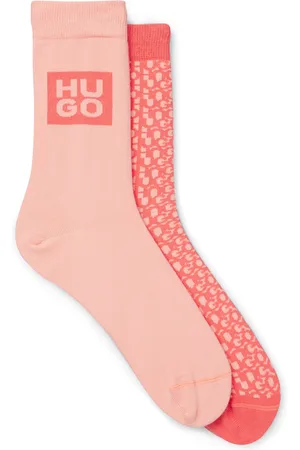 HUGO BOSS Paquete de dos pares de calcetines de largo normal en mezcla de algodón