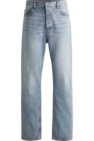 HUGO BOSS Vaqueros baggy fit de denim de algodón pesado