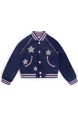 HUGO BOSS Cazadora bomber para niños con estrellas y detalles de la marca