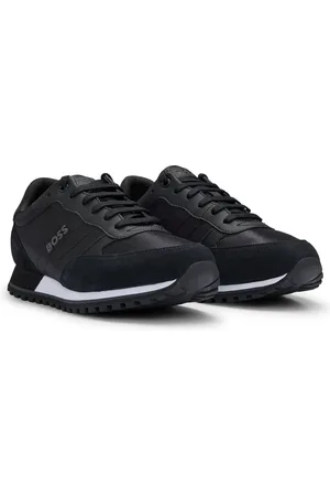HUGO BOSS Deportivas con apliques de piel sintética, inspiradas en las zapatillas de correr