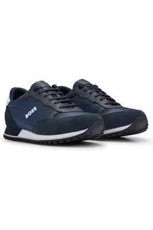 HUGO BOSS Deportivas con apliques de piel sintética, inspiradas en las zapatillas de correr