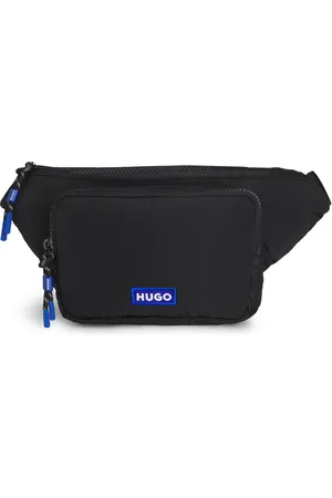 HUGO BOSS Riñonera con cremallera y parche de logo bordado