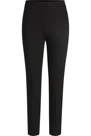 HUGO BOSS Pantalones regular fit en tejido elástico con corte cónico