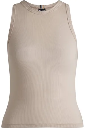 HUGO BOSS Camiseta de tirantes en punto acanalado de modal elástico