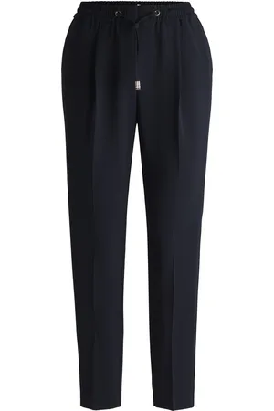 HUGO BOSS Pantalones regular fit de crepé japonés