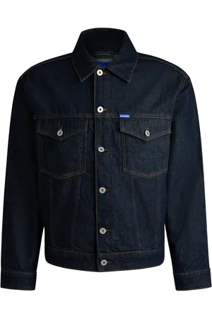 HUGO BOSS Cazadora de denim con dobladillo ajustable