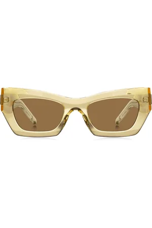 HUGO BOSS Gafas de sol de acetato en tono nude con herrajes de la marca