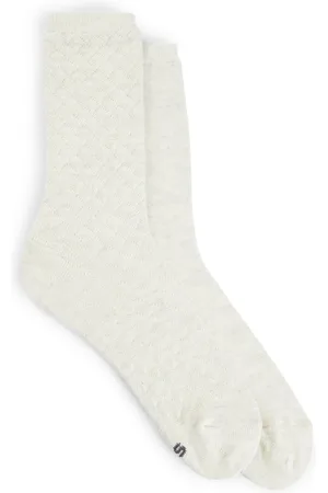 HUGO BOSS Paquete de dos pares de calcetines de largo estándar con efecto de brillo